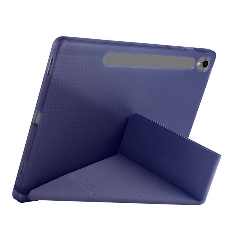 Galaxy Tab S9 FE Kılıf Zore Tri Folding Kalem Bölmeli Standlı Kılıf