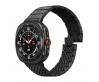 Galaxy Watch Ultra 47mm Serisi Uyumlu Karbon Fiber Pitaka Modern Serisi Black-Grey Twill Kordon