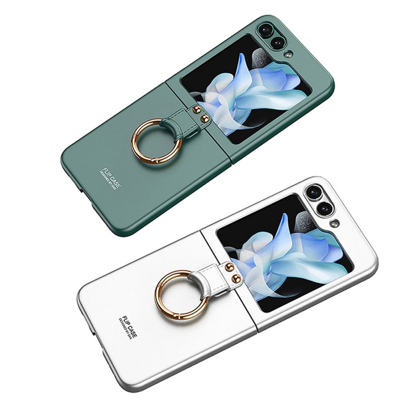 Galaxy Z Flip 5 Kılıf Zore Kıpta Yüzüklü Flip Sert Kapak