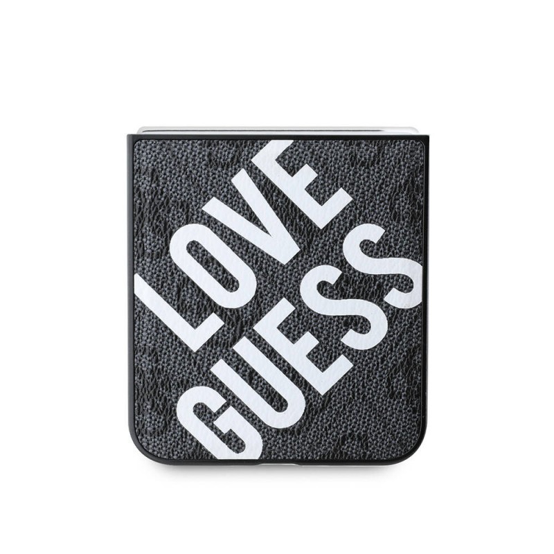 Galaxy Z Flip 6 Kılıf Guess Orjinal Lisanslı Magsafe Şarj Özellikli Love Guess Printing Kapak