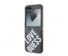 Galaxy Z Flip 6 Kılıf Guess Orjinal Lisanslı Magsafe Şarj Özellikli Love Guess Printing Kapak