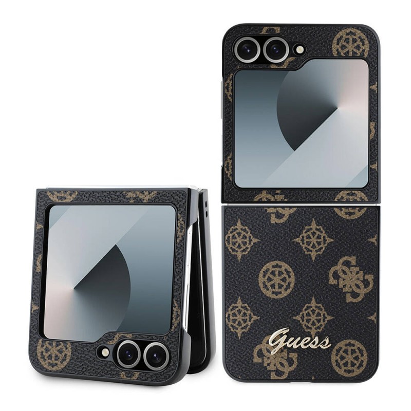 Galaxy Z Flip 6 Kılıf Guess Orjinal Lisanslı Peony Script Kapak