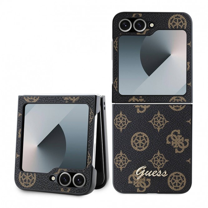 Galaxy Z Flip 6 Kılıf Guess Orjinal Lisanslı Peony Script Kapak