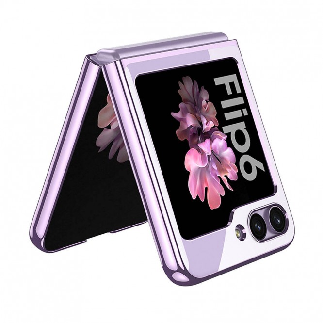 Galaxy Z Flip 6 Kılıf Zore Full Camlı Kıpta Kapak