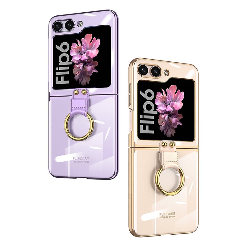 Galaxy Z Flip 6 Kılıf Zore Yüzüklü Kıpta Kapak