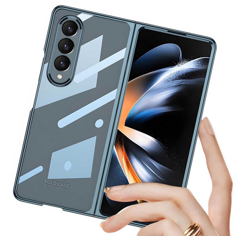 Galaxy Z Fold 4 Kılıf Zore Full Camlı Kıpta Kapak