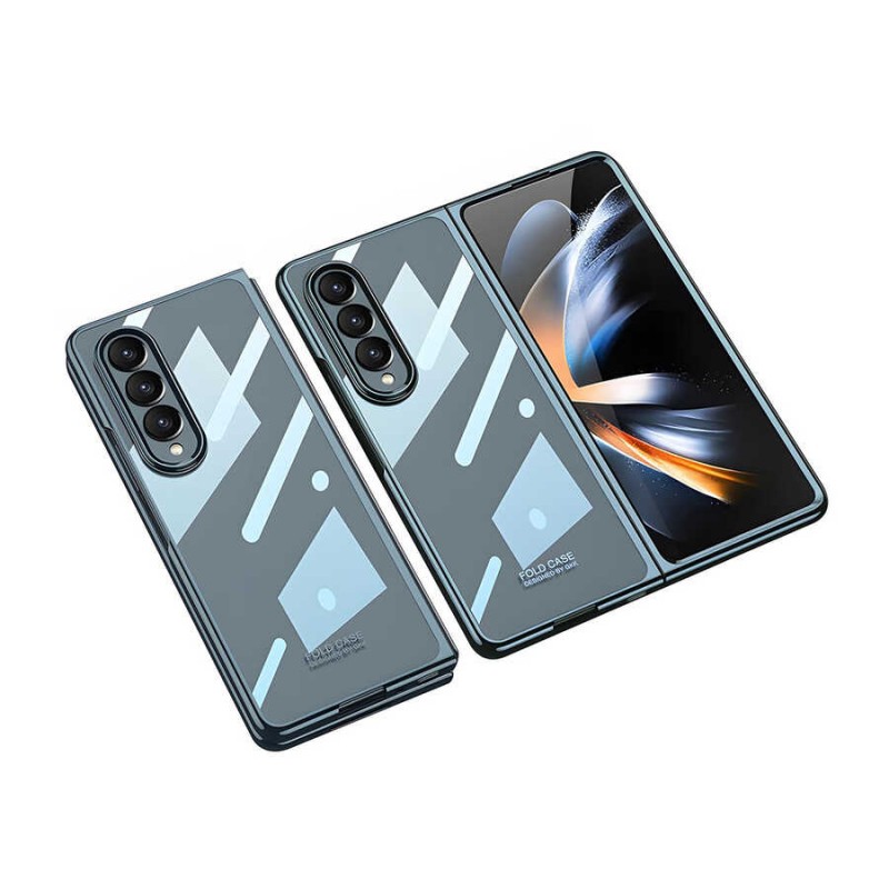 Galaxy Z Fold 4 Kılıf Zore Full Camlı Kıpta Kapak