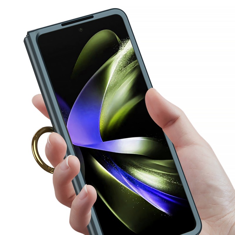 Galaxy Z Fold 5 Kılıf Zore Kıpta Yüzüklü Flip Sert Kapak