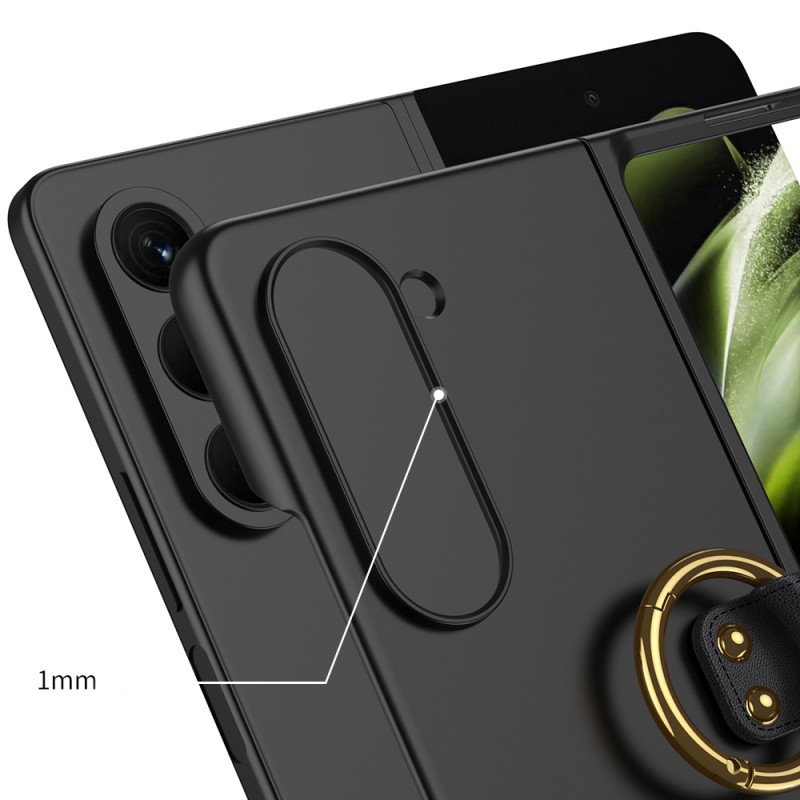 Galaxy Z Fold 5 Kılıf Zore Kıpta Yüzüklü Flip Sert Kapak