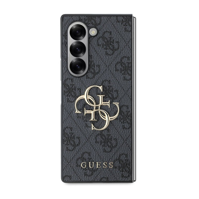 Galaxy Z Fold 6 Kılıf Guess Orjinal Lisanslı Leather Metal Logo Kapak