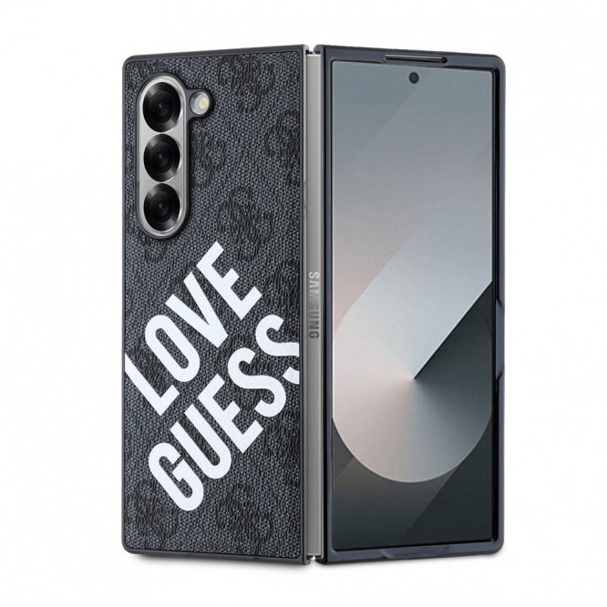 Galaxy Z Fold 6 Kılıf Guess Orjinal Lisanslı Love Guess Printing Kapak