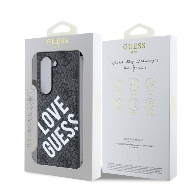 Galaxy Z Fold 6 Kılıf Guess Orjinal Lisanslı Love Guess Printing Kapak