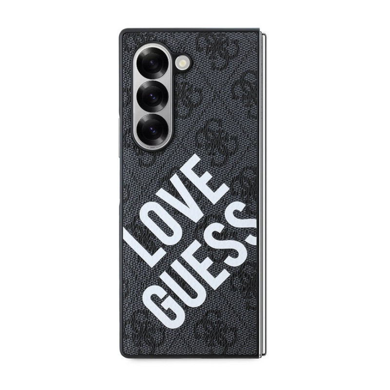 Galaxy Z Fold 6 Kılıf Guess Orjinal Lisanslı Magsafe Şarj Özellikli Love Guess Printing Kapak