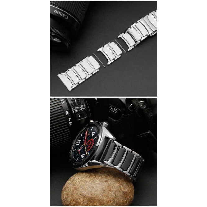 Gear S3 (22mm) Seramik Metal Kordon