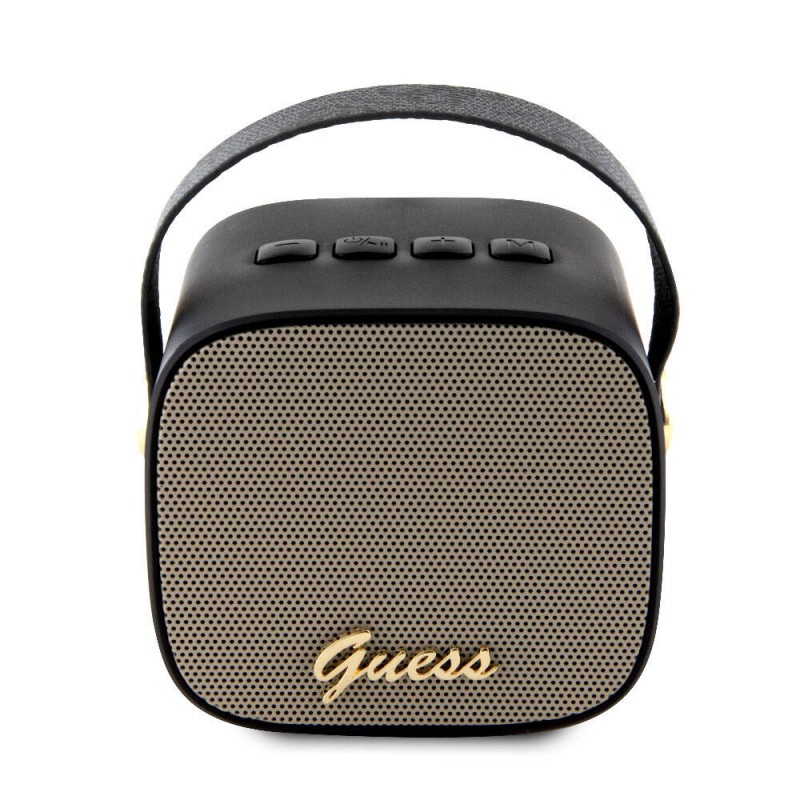 Guess Orjinal Lisanslı Askılı PU Deri Yazı Logolu 5W Bluetooth Speaker