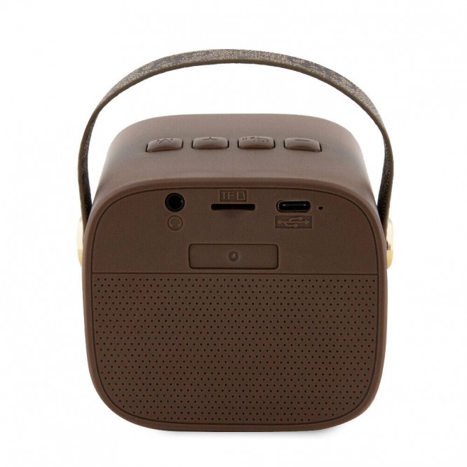 Guess Orjinal Lisanslı Askılı PU Deri Yazı Logolu 5W Bluetooth Speaker