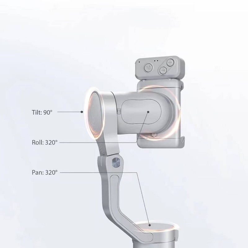 Hohem iSteady XE 3 Eksenli El Tipi Led Işıklandırma Aparatlı Gimbal Stabilizatör