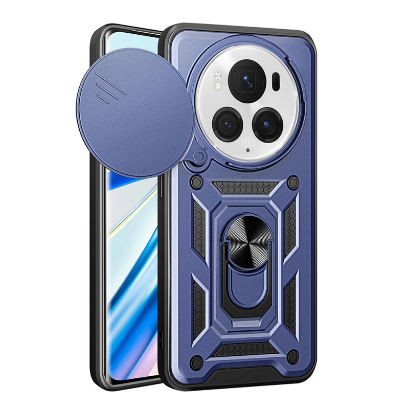 Honor Magic 6 Pro Kılıf Magnetik Standlı Kamera Korumalı Zore Sürgülü Vega Kapak