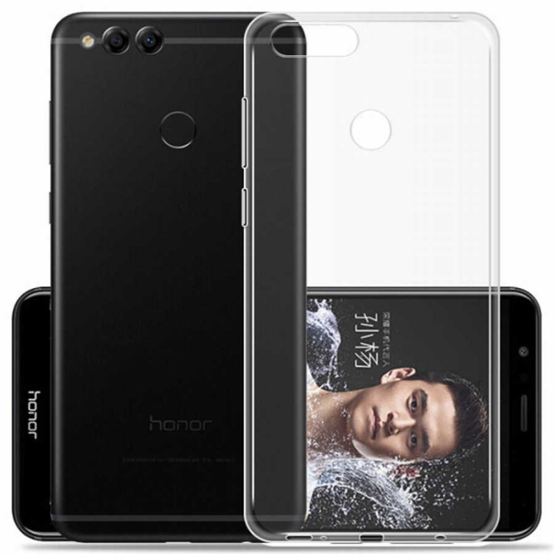 Huawei Honor 7X Kılıf Zore Ultra İnce Silikon Kapak 0.2 mm