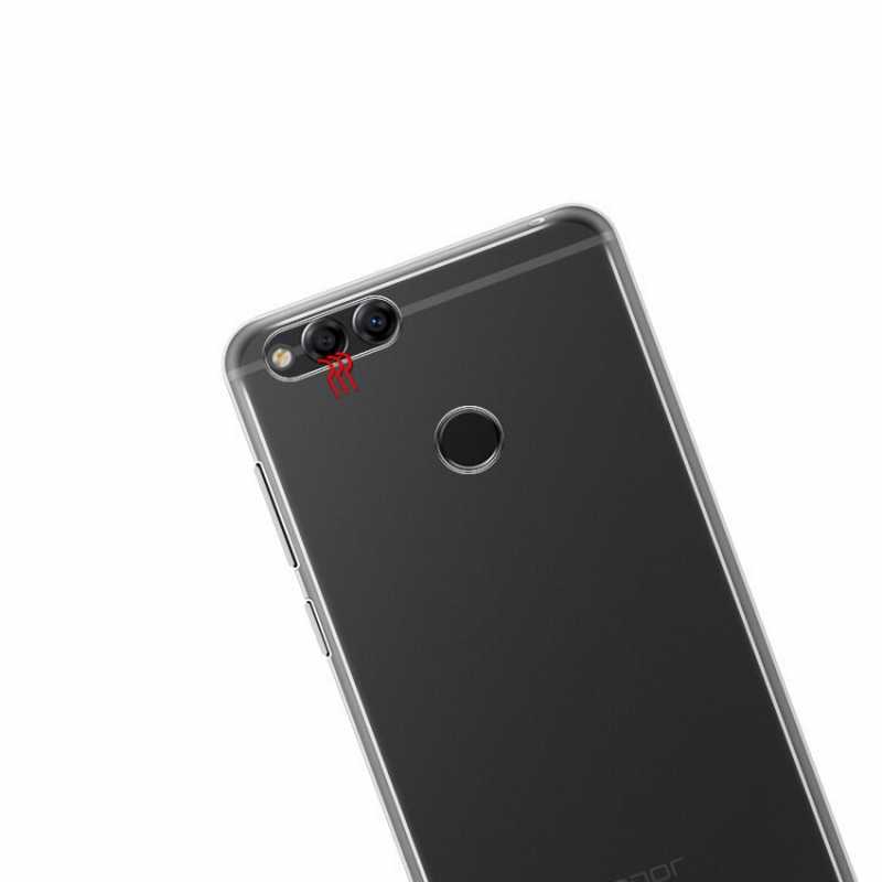 Huawei Honor 7X Kılıf Zore Ultra İnce Silikon Kapak 0.2 mm