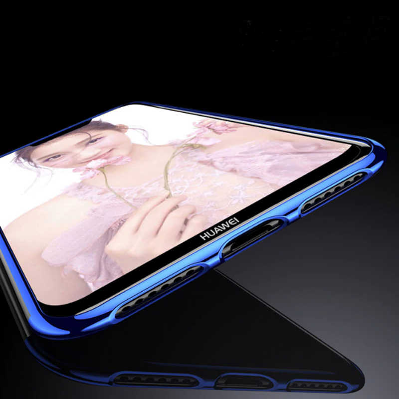 Huawei Honor Play Kılıf Zore Dört Köşeli Lazer Silikon Kapak