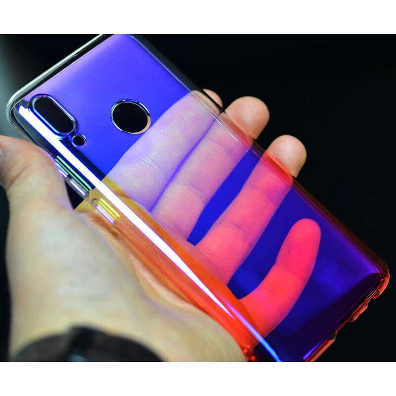 Huawei P Smart 2019 Kılıf Zore Renkli Transparan Kapak