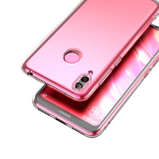 Huawei Y7 Prime 2019 Kılıf Zore Kamera Korumalı Süper Silikon Kapak