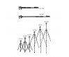 Jmary KT3255NB30 3 Kademeli 164.5cm Fonksiyonel Ayrılabilir Monopod Tasarım Başlıklı Tripod