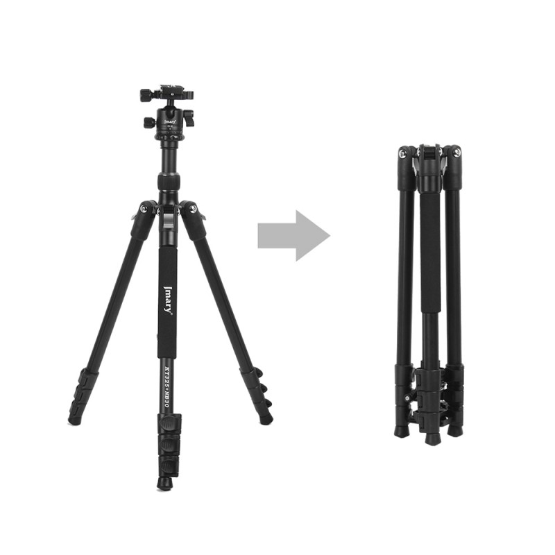 Jmary KT3255NB30 3 Kademeli 164.5cm Fonksiyonel Ayrılabilir Monopod Tasarım Başlıklı Tripod