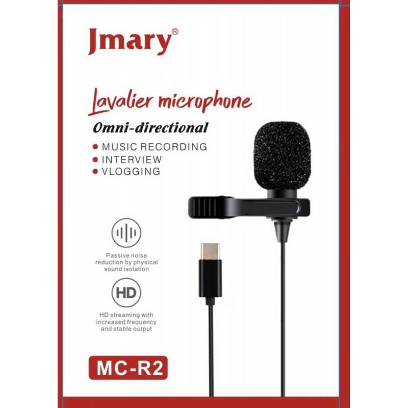 Jmary MC-R2 Type-C Canlı Yayın Yaka Mikrofon