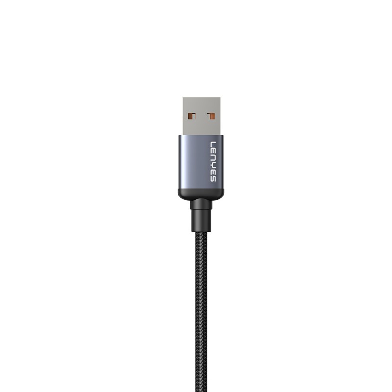 Lenyes LC529 USB-A to Type-C LED Dijital Göstergeli Hızlı Şarj Özellikli Data ve Şarj Kablosu 66W 1M