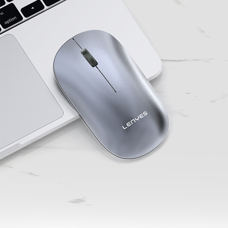 Lenyes WS103 Sessiz Buton Tasarımlı Ergonomik Çift Bluetooth Bağlantılı 2.4G Kablosuz Mouse 1200 DPI