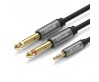 Qgeem QG-AU01 3.5mm To 6.35mm Aux Audio Kablo 1M