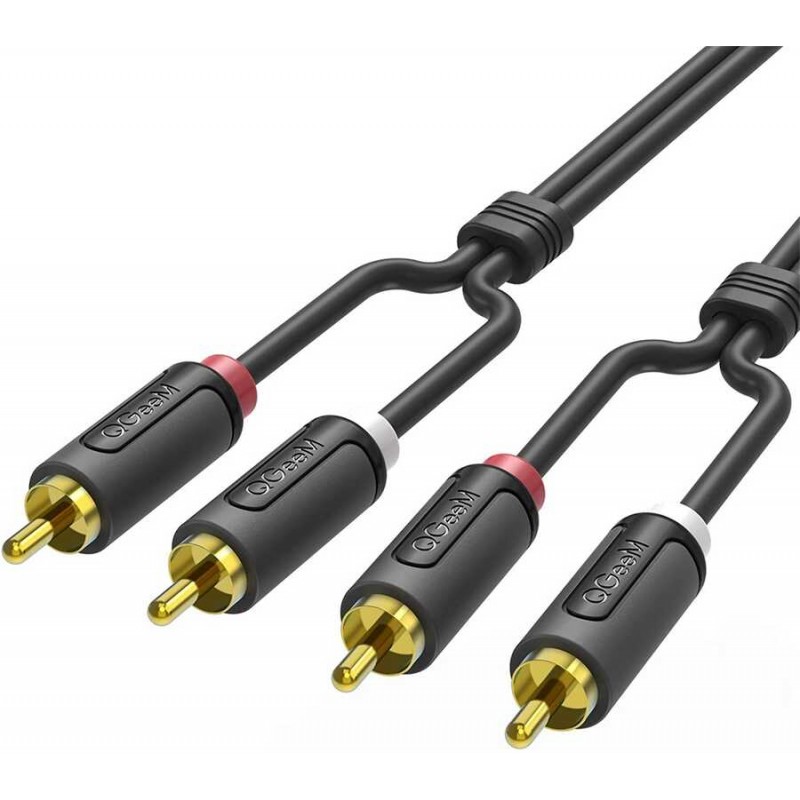 Qgeem QG-AU12 Dual RCA Aux Audio Kablo 1.83M