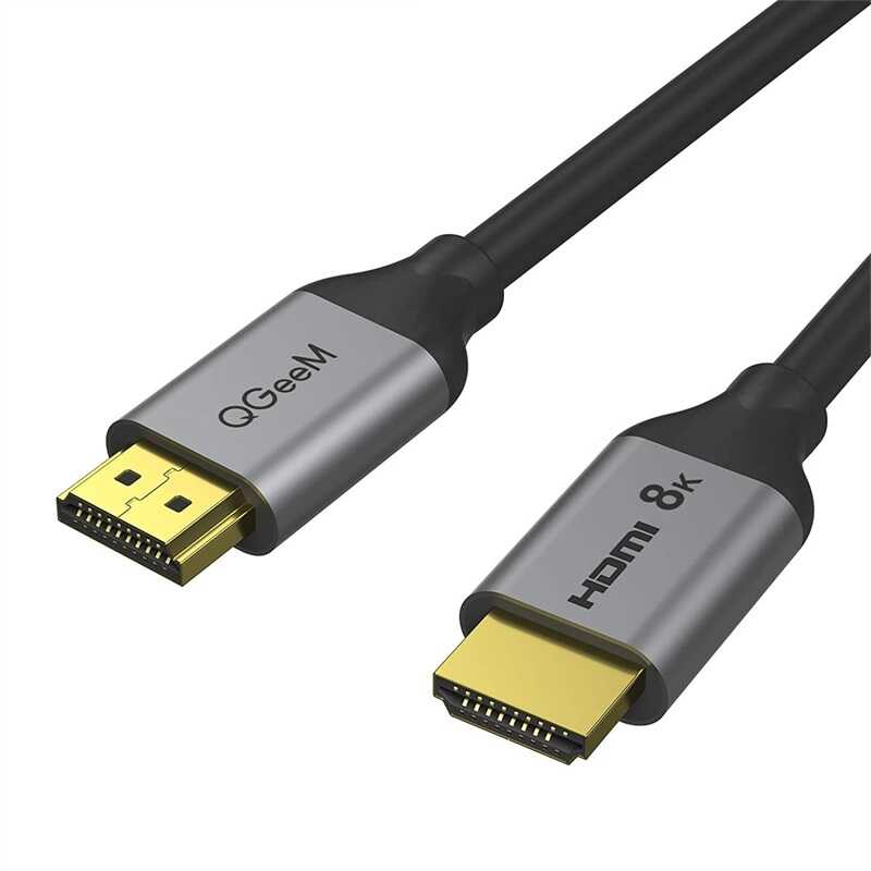 Qgeem QG-AV17 Görüntü ve Ses Aktarıcı HDMI Kablo 2.1 Versiyon 8K HD Kalite 48Gbps 4.57 metre