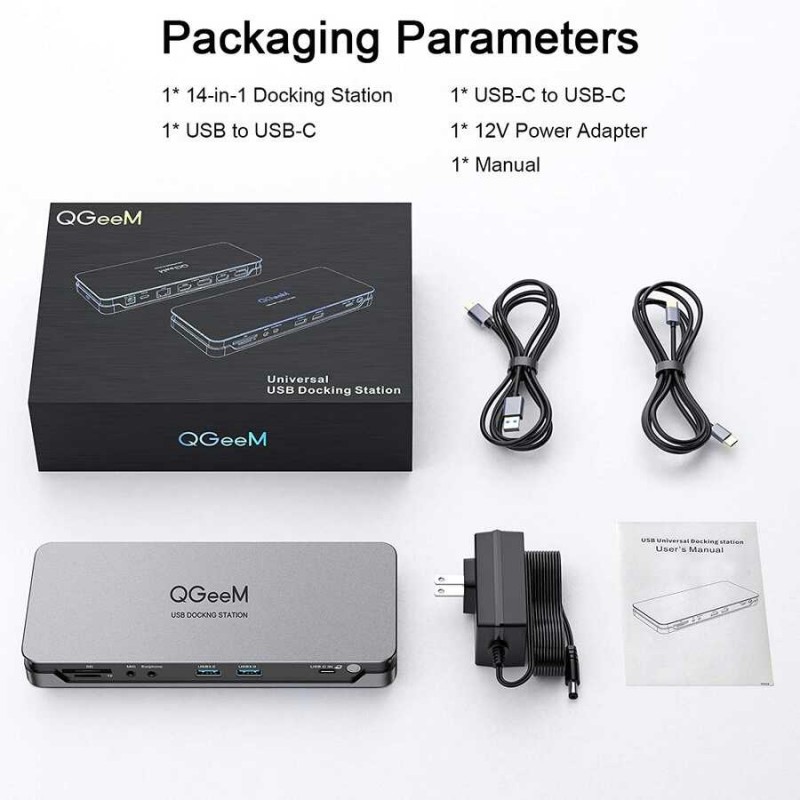 Qgeem QG-D6908 Type-C Usb Hub