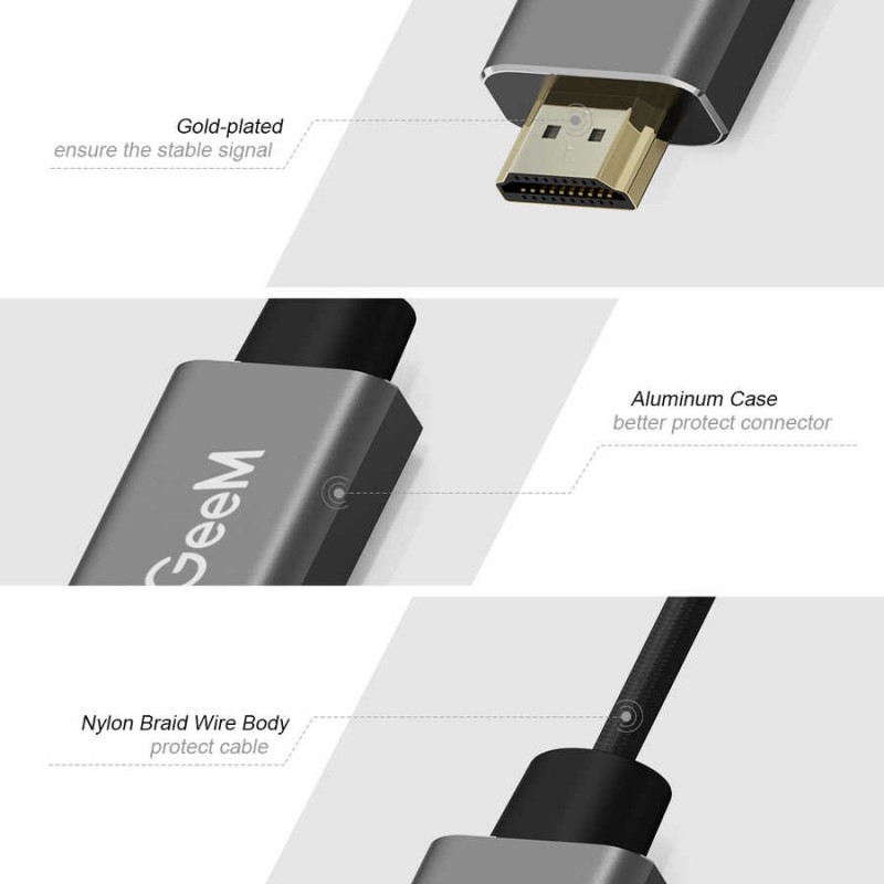 Qgeem QG-HD02 HDMI To Mini Display Port Dönüştürücü