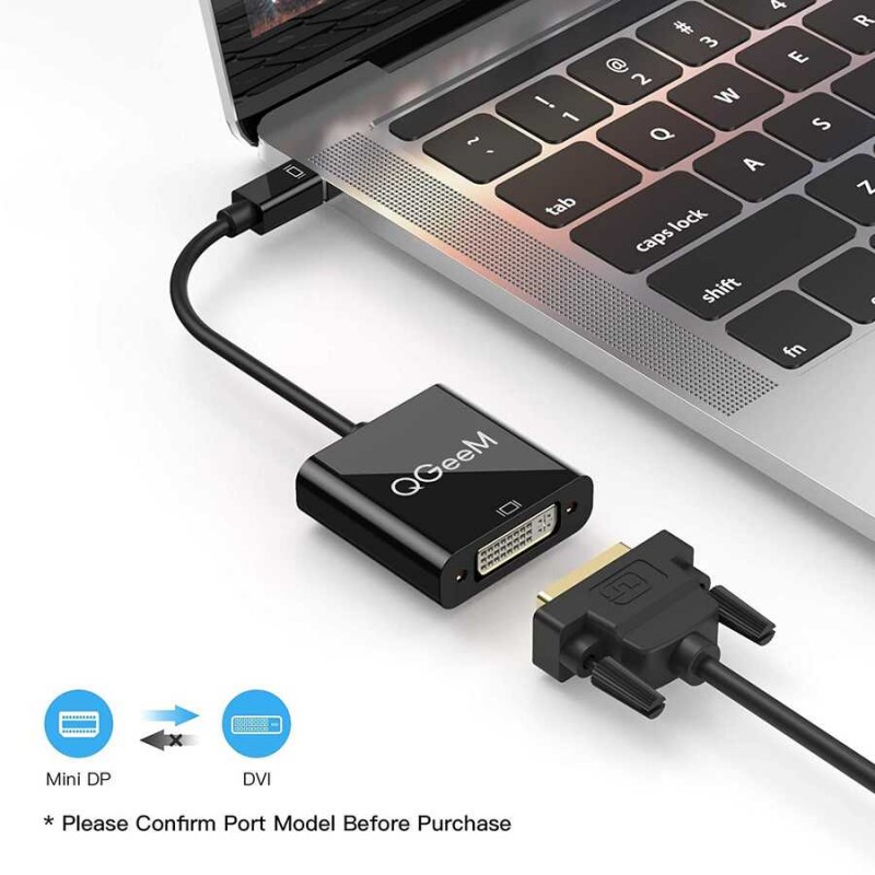 Qgeem QG-HD27 DVI To Mini Display Port Dönüştürücü