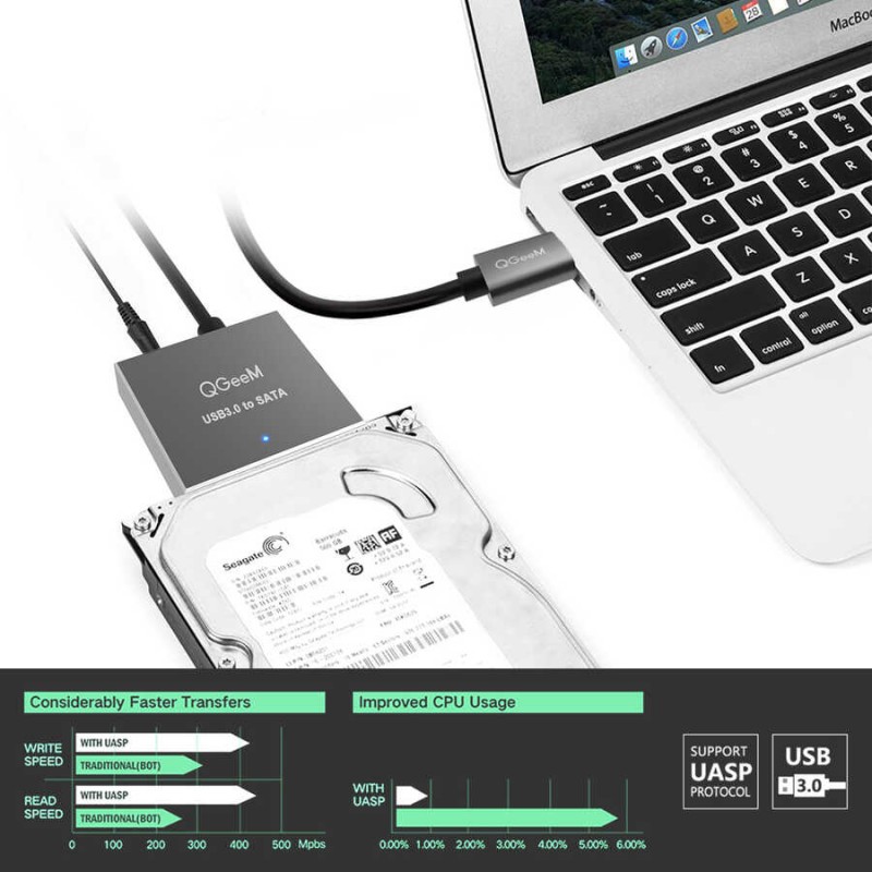 Qgeem QG-ST03 Harddisk Usb Dönüştürücü