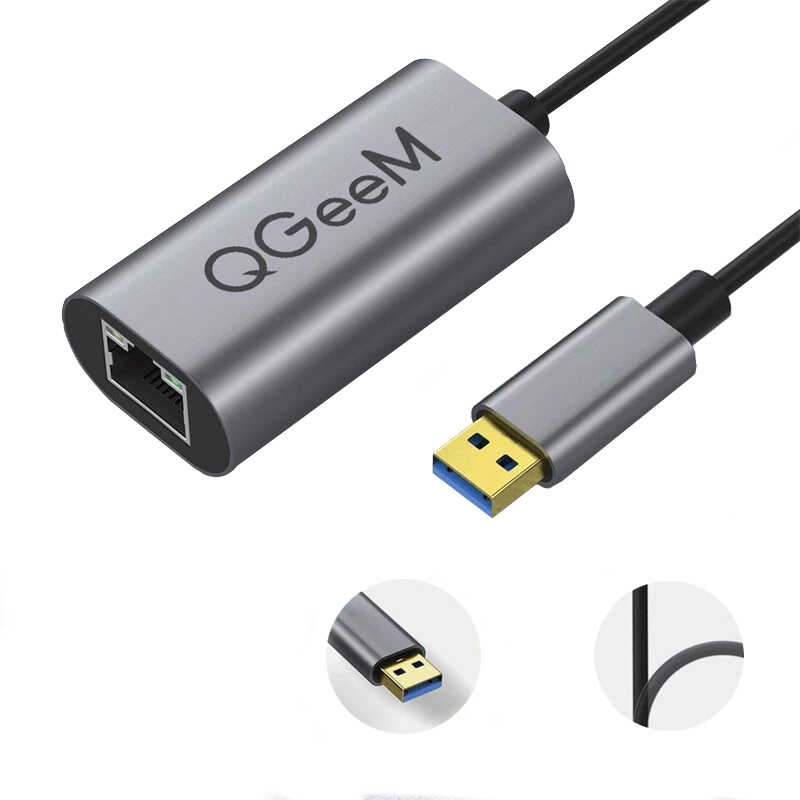 Qgeem QG-UA05 Usb To RJ45 Dönüştürücü