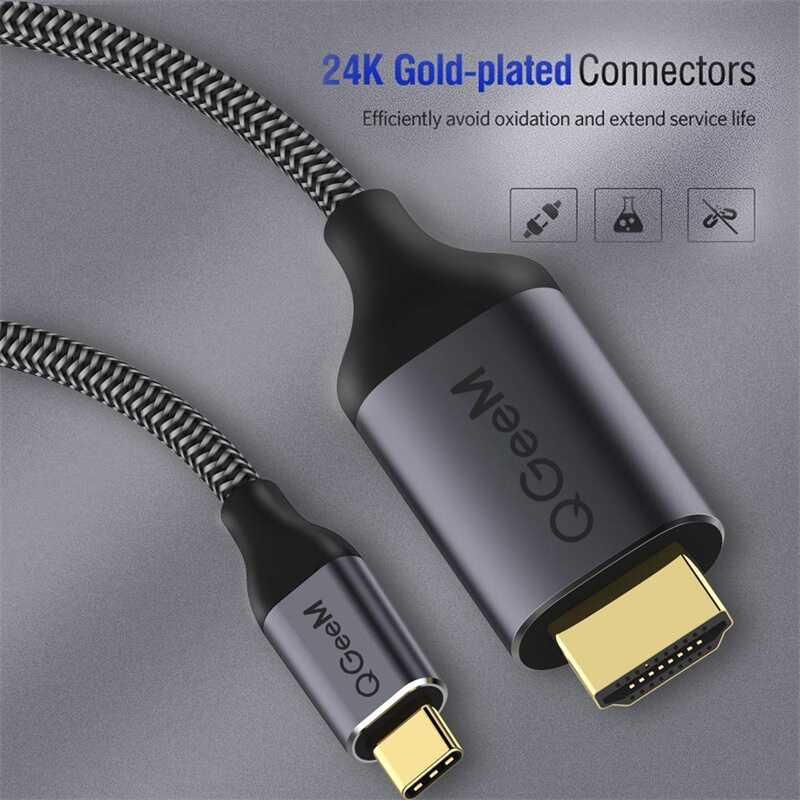 Qgeem QG-UA09 Type-C To HDMI Kablo