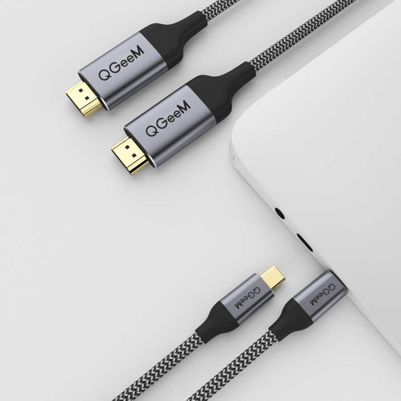 Qgeem QG-UA09 Type-C To HDMI Kablo