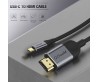 Qgeem QG-UA10 Type-C To HDMI Kablo