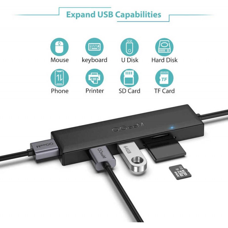 Qgeem QG-UH05 Usb Hub 0.2M