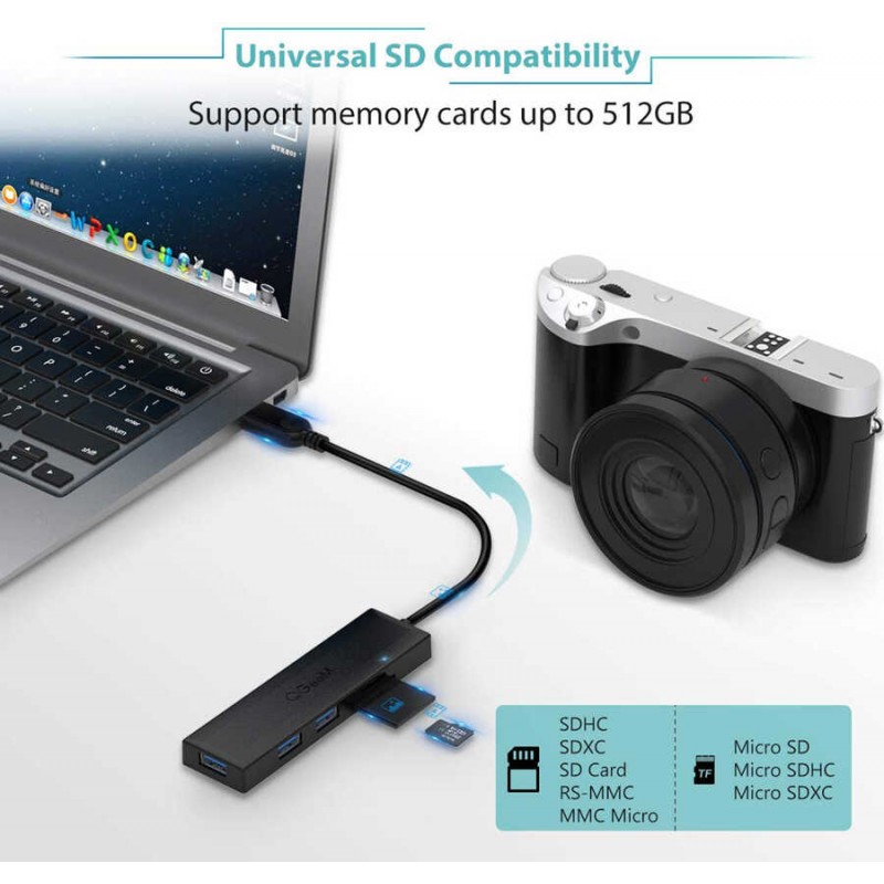 Qgeem QG-UH05 Usb Hub 0.8M