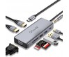 Qgeem QG-UH09 9 in 1 Usb Hub