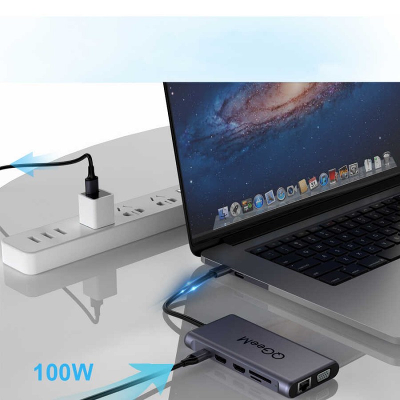 Qgeem QG-UH12-V 12 in 1 Usb Hub