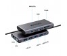 Qgeem QG-UH12-V 12 in 1 Usb Hub