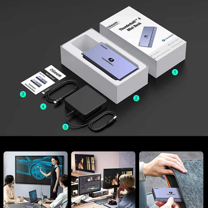 Qgeem T4803 Thunderbolt 4 Mini Dock