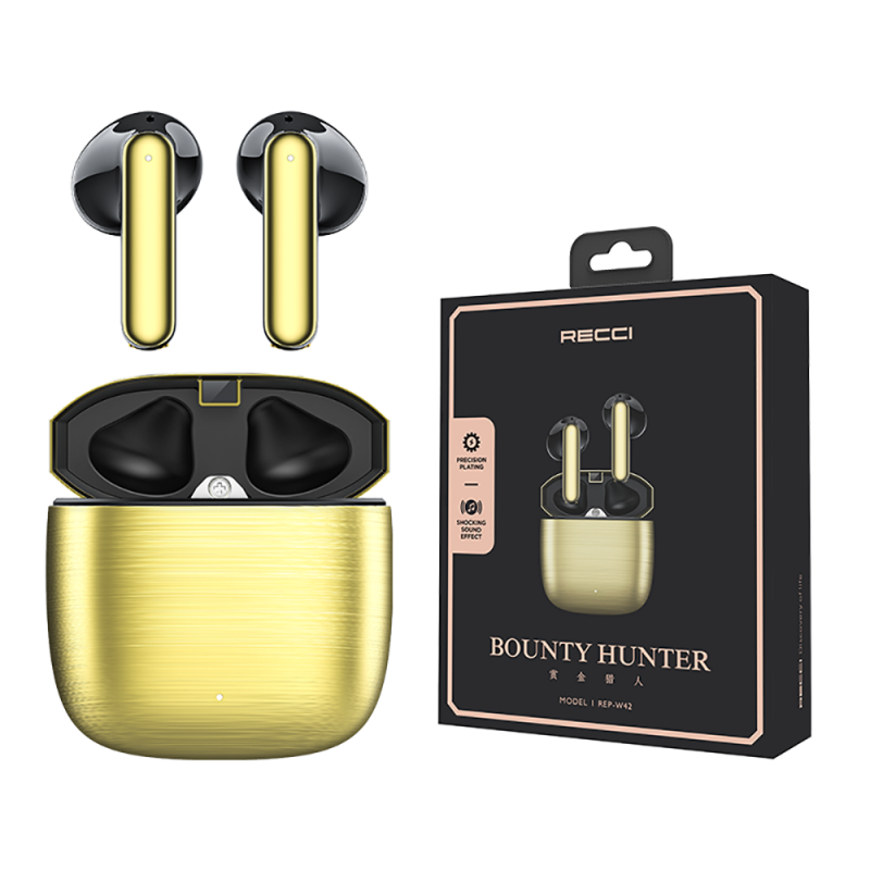 Recci REP-W42 Bounty Hunter Serisi TWS Kulak İçi Bluetooth v5.2 Kulaklık